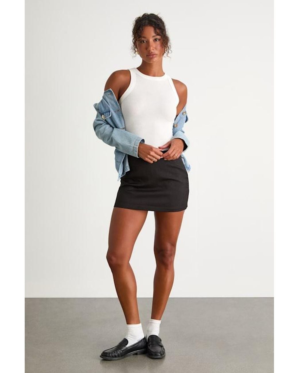 Lulus Black Mienna Low-Rise Mini Skirt