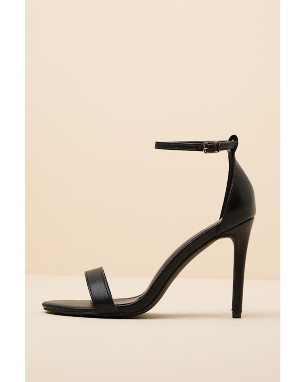 Lulus Natural Cerelia Ankle Strap Heels