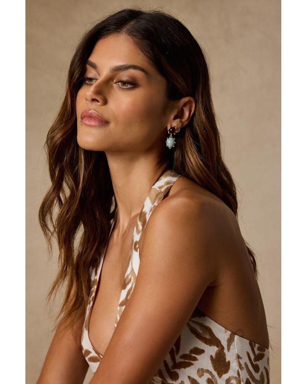 Lulus Brown Reva Multi And Drop Earrings