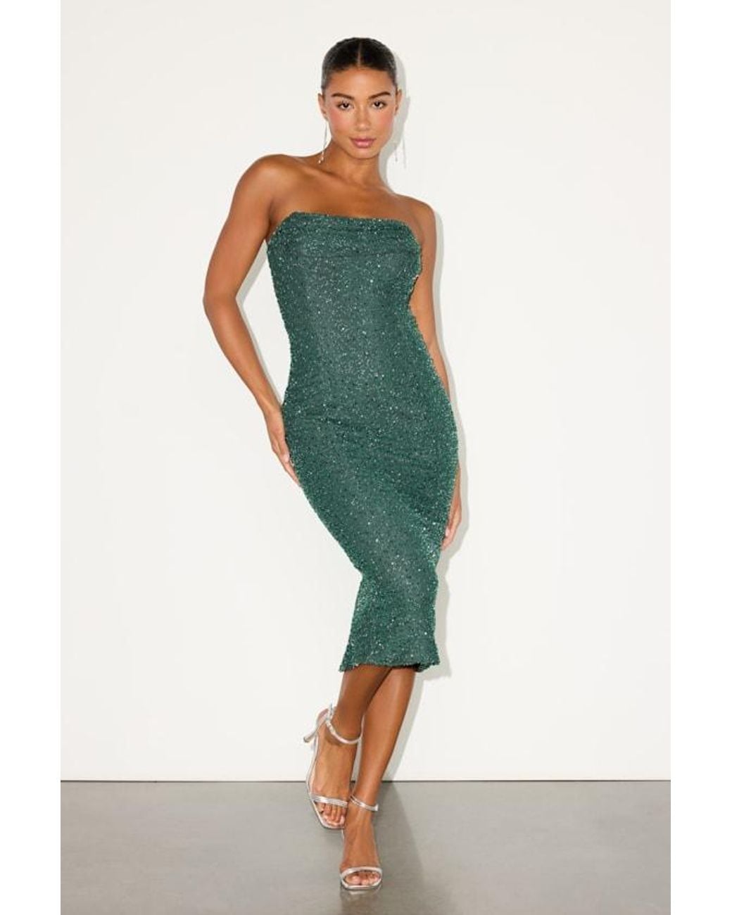 slim fit dress slacks Everlasting Velour Midi Dress – Hemline Nashville main image 1