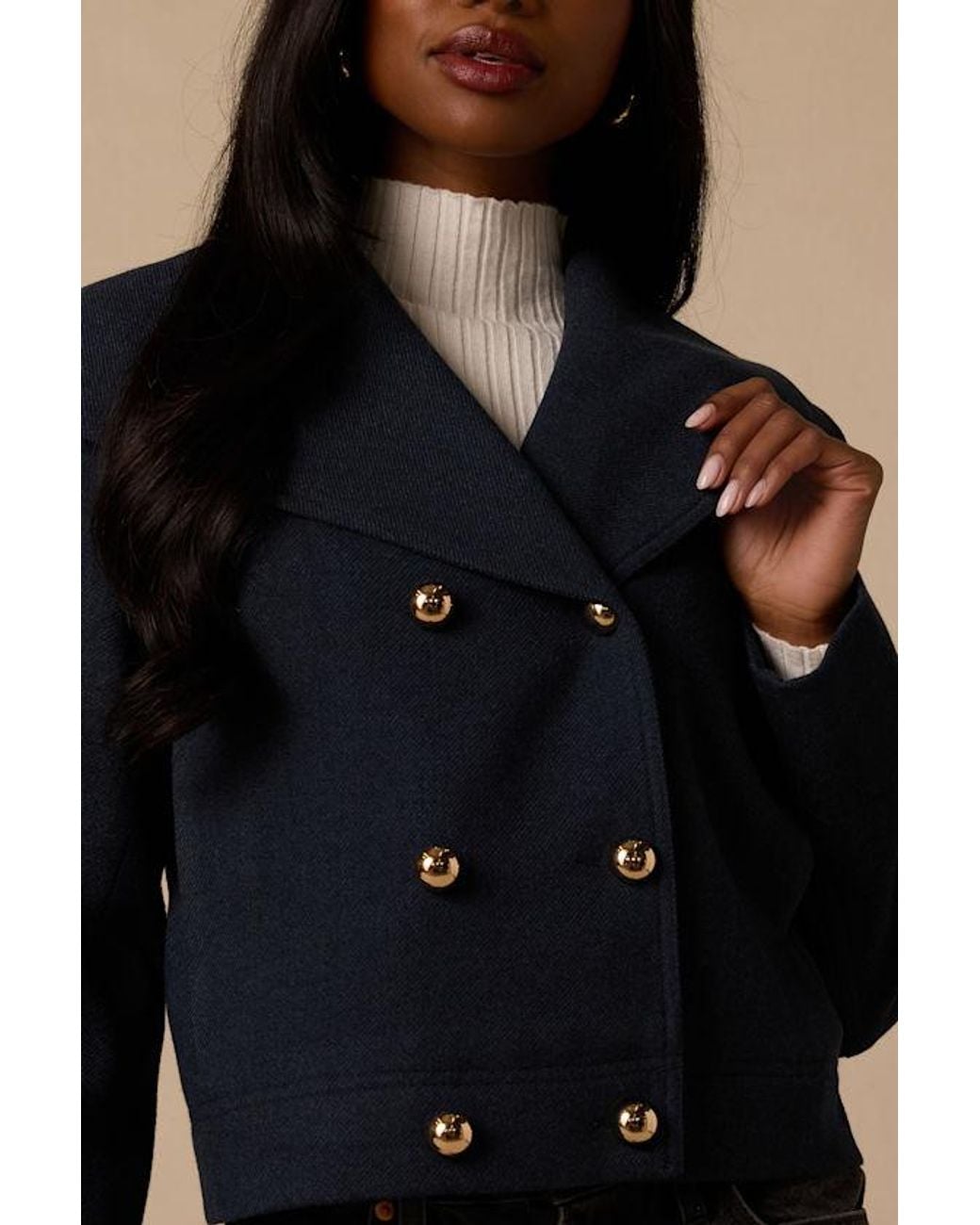 Lulus Blue Captain Blazer
