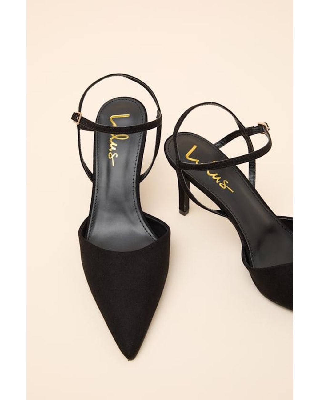 Lulus Black Mareey Suede Pointed-Toe Pumps
