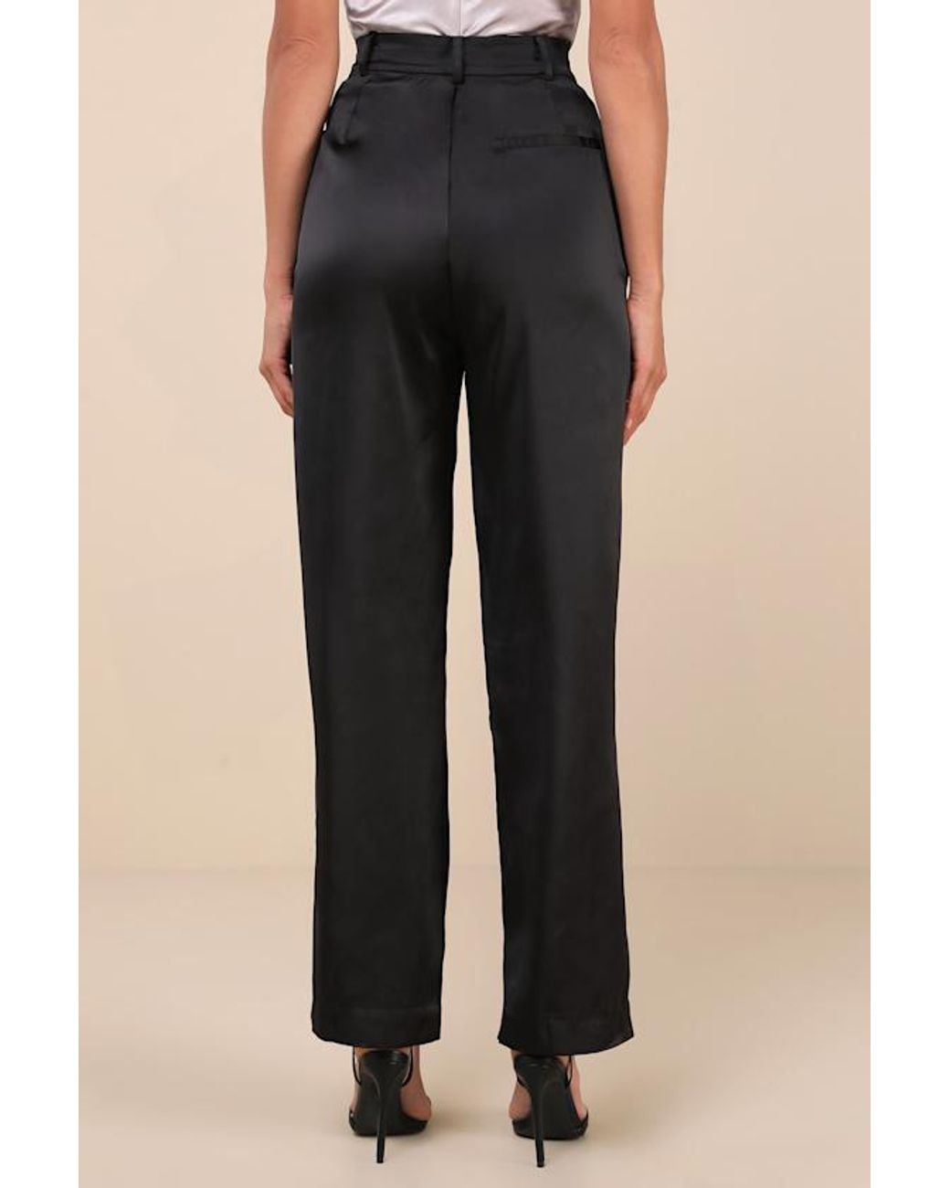 Lulus Natural Flawless Behavior High-Rise Straight Leg Pants