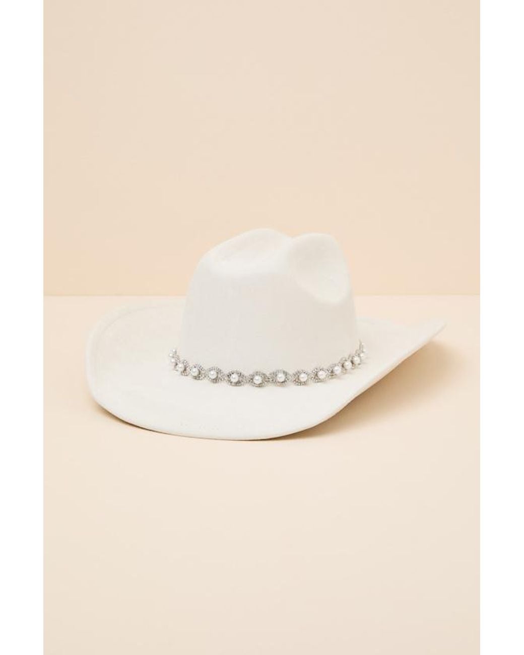Lulus Natural Ilea Pearl Western Hat