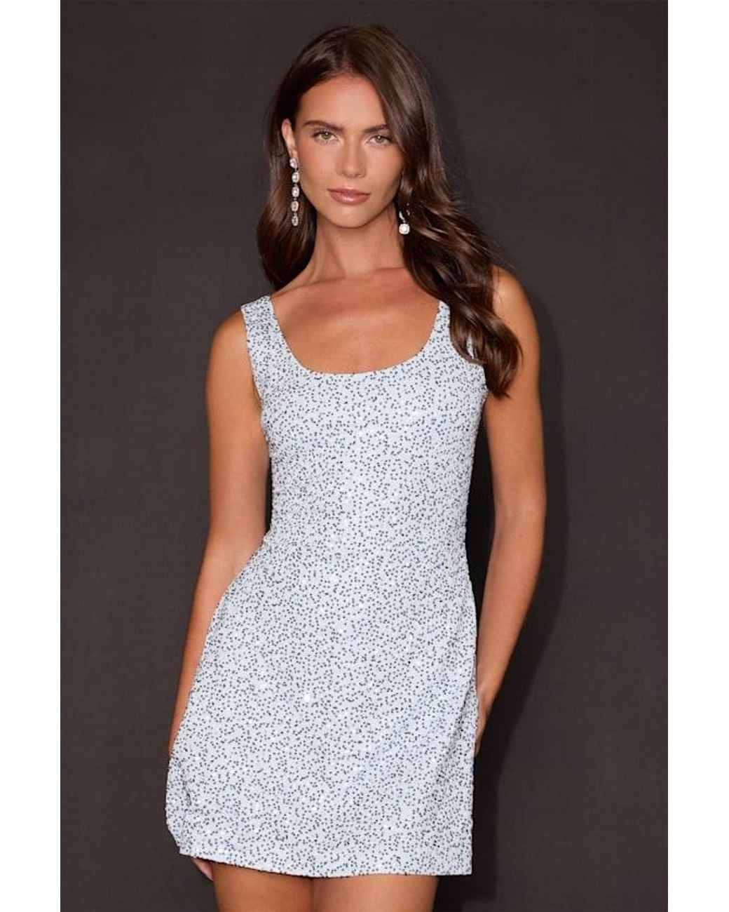 Lulus Black Addie Sequin Mini Dress