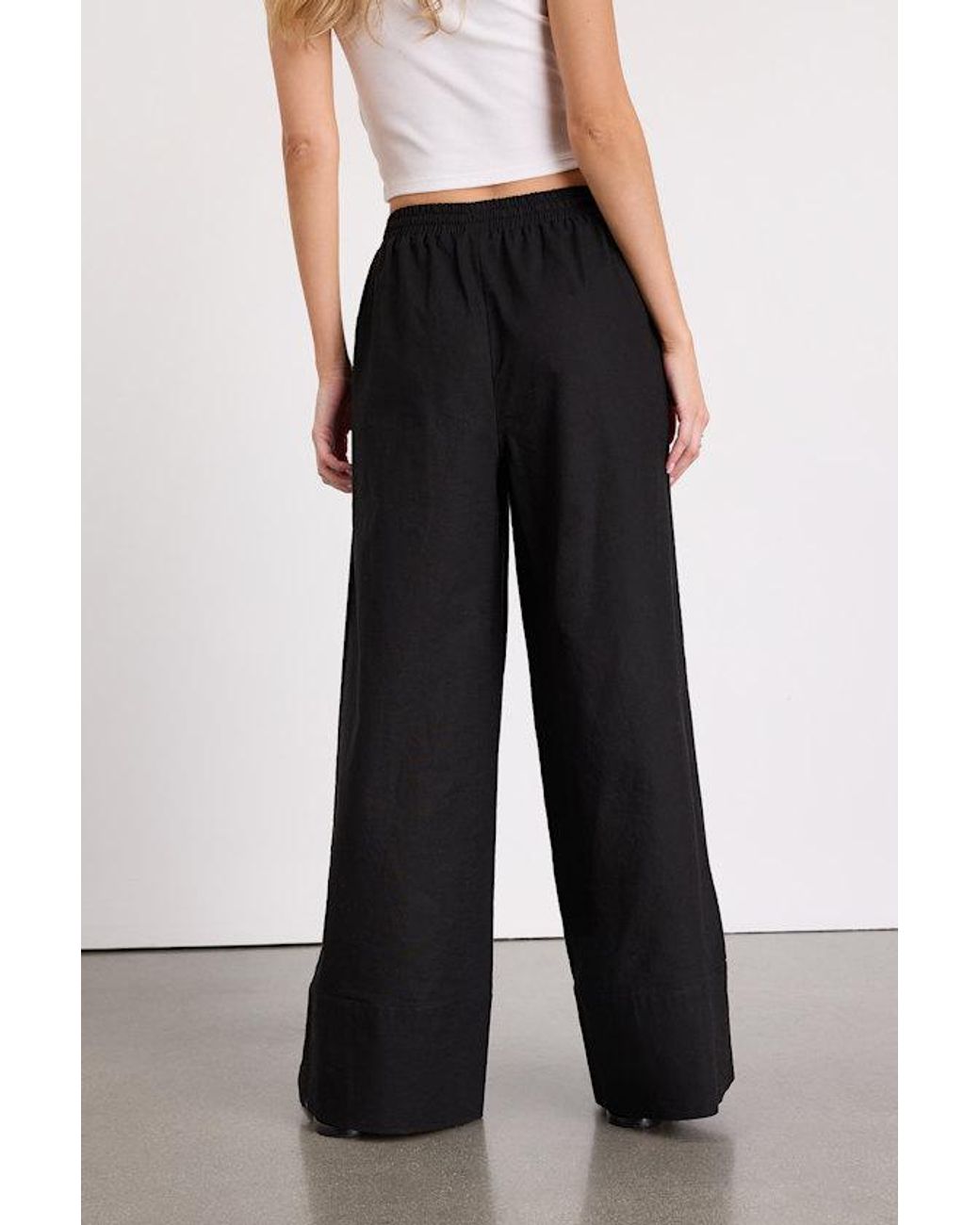 Lulus White Brisa Cuffed Wide-Leg Pants