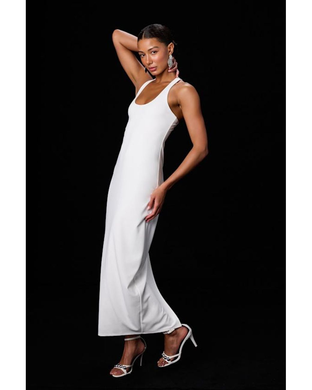Lulus Black Jalini Jersey Knit Scoop Neck Maxi Dress