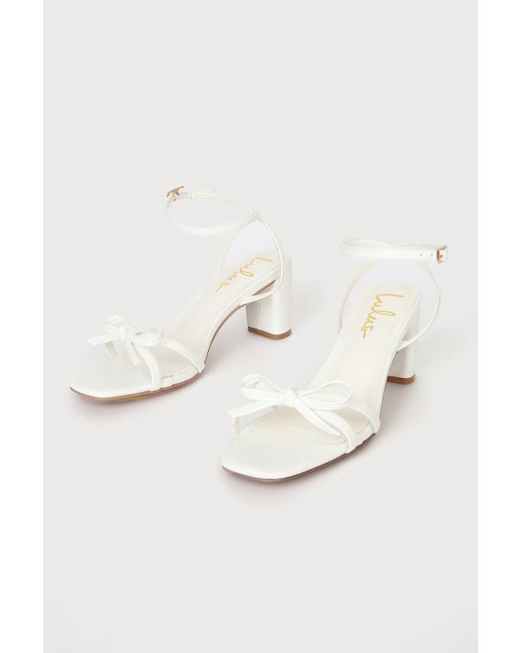Lulus Green Rezzy Bow Ankle Strap High Heel Sandals
