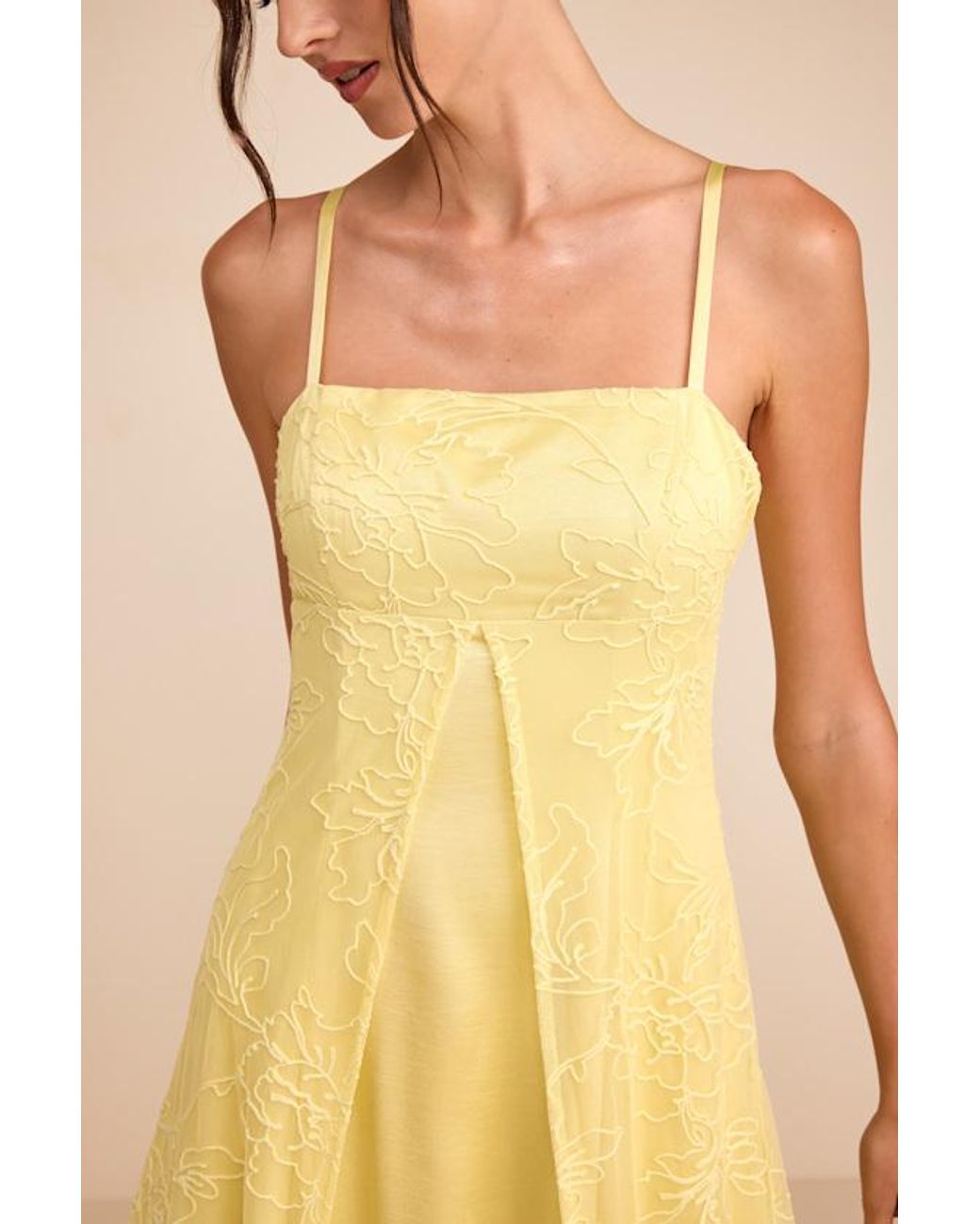 Lulus Yellow Mitzie Embroidered Maxi Dress