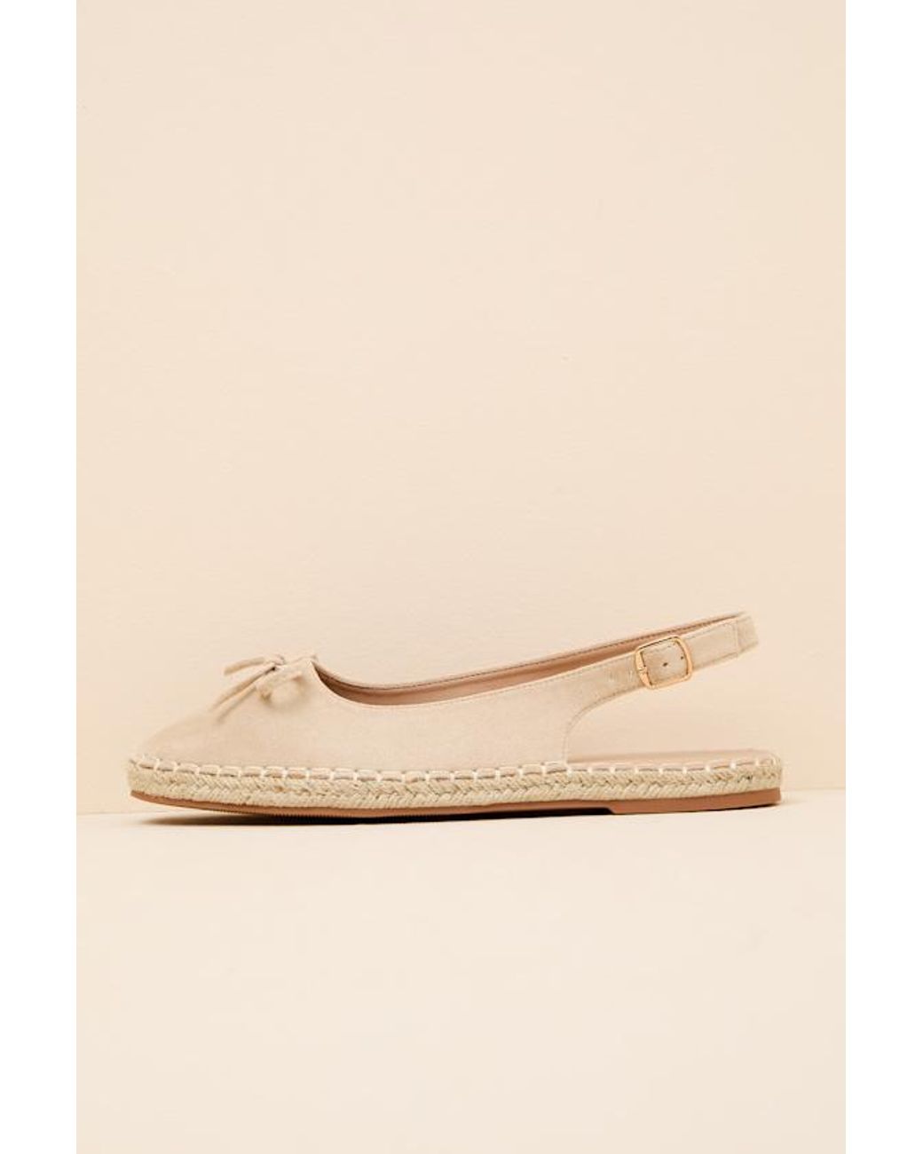 Lulus Natural Risa Suede Slingback Flatform Espadrilles