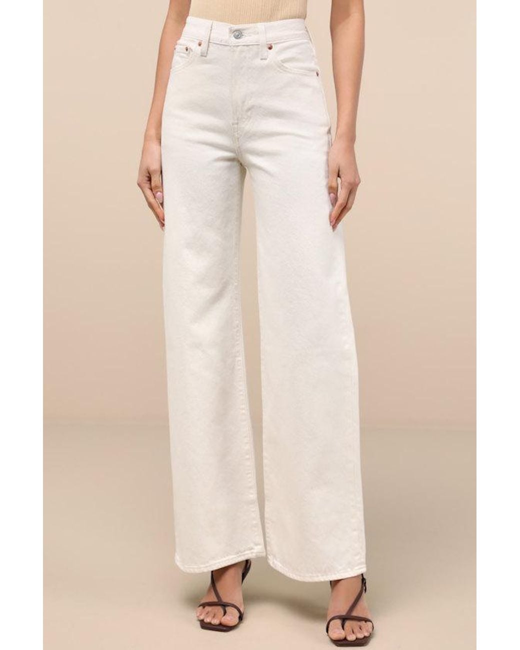 Levi's Natural Ribcage Wide-Leg High-Waisted Denim Jeans