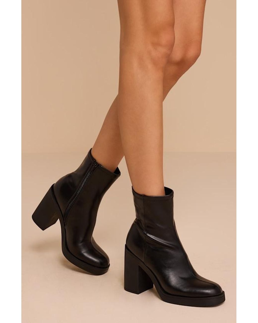 Madden Girl Black Danielaa Paris Ankle Boots