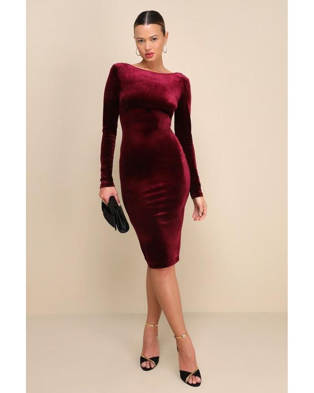 knee length dresses for ladies Divessa Bandage Midi Dress Ivory / Small main image 1