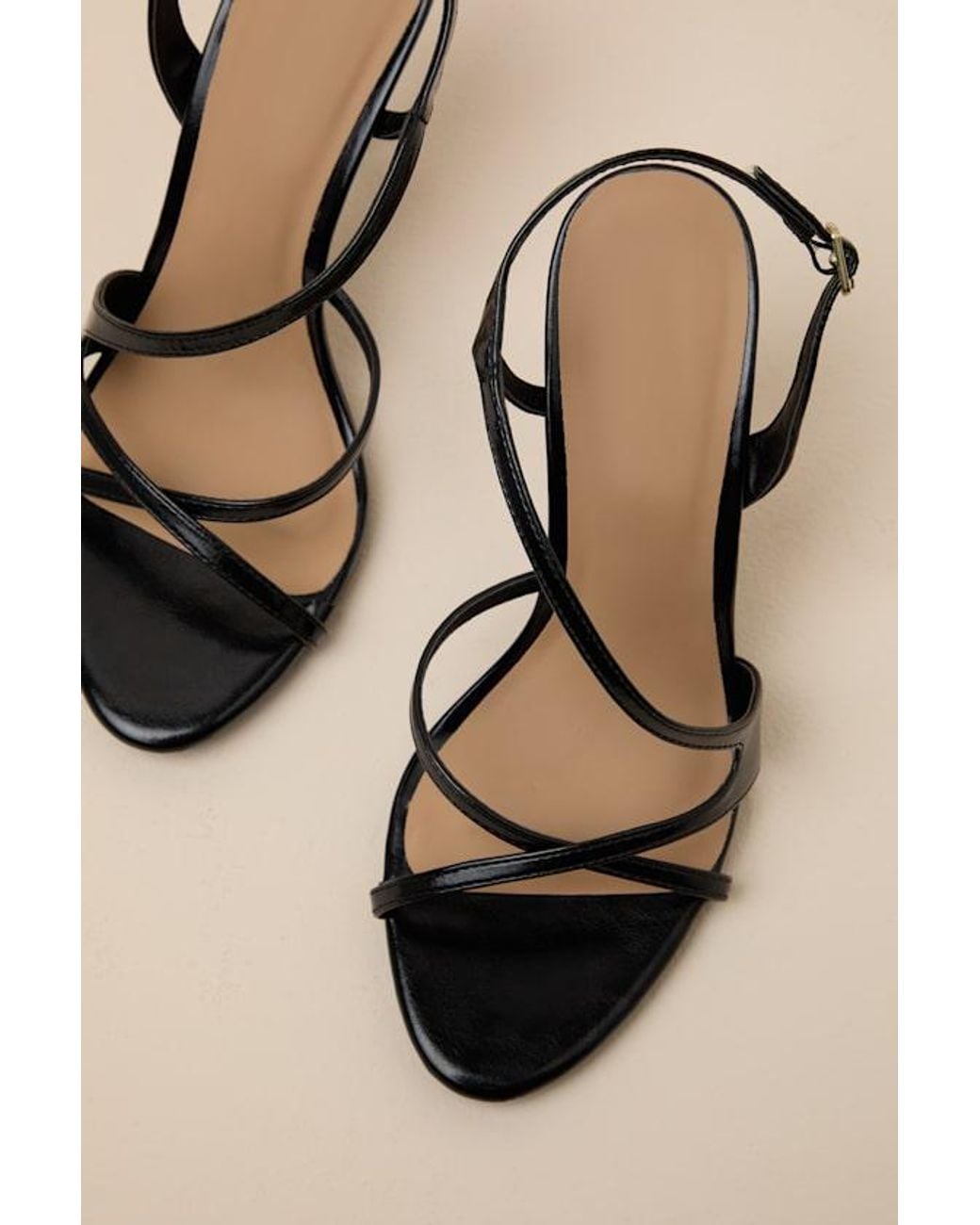 Lulus Natural Runway Strappy Heels