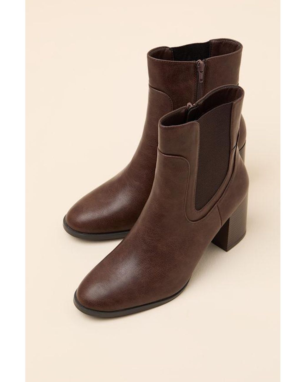 Lulus Brown Belynda Ankle Boots