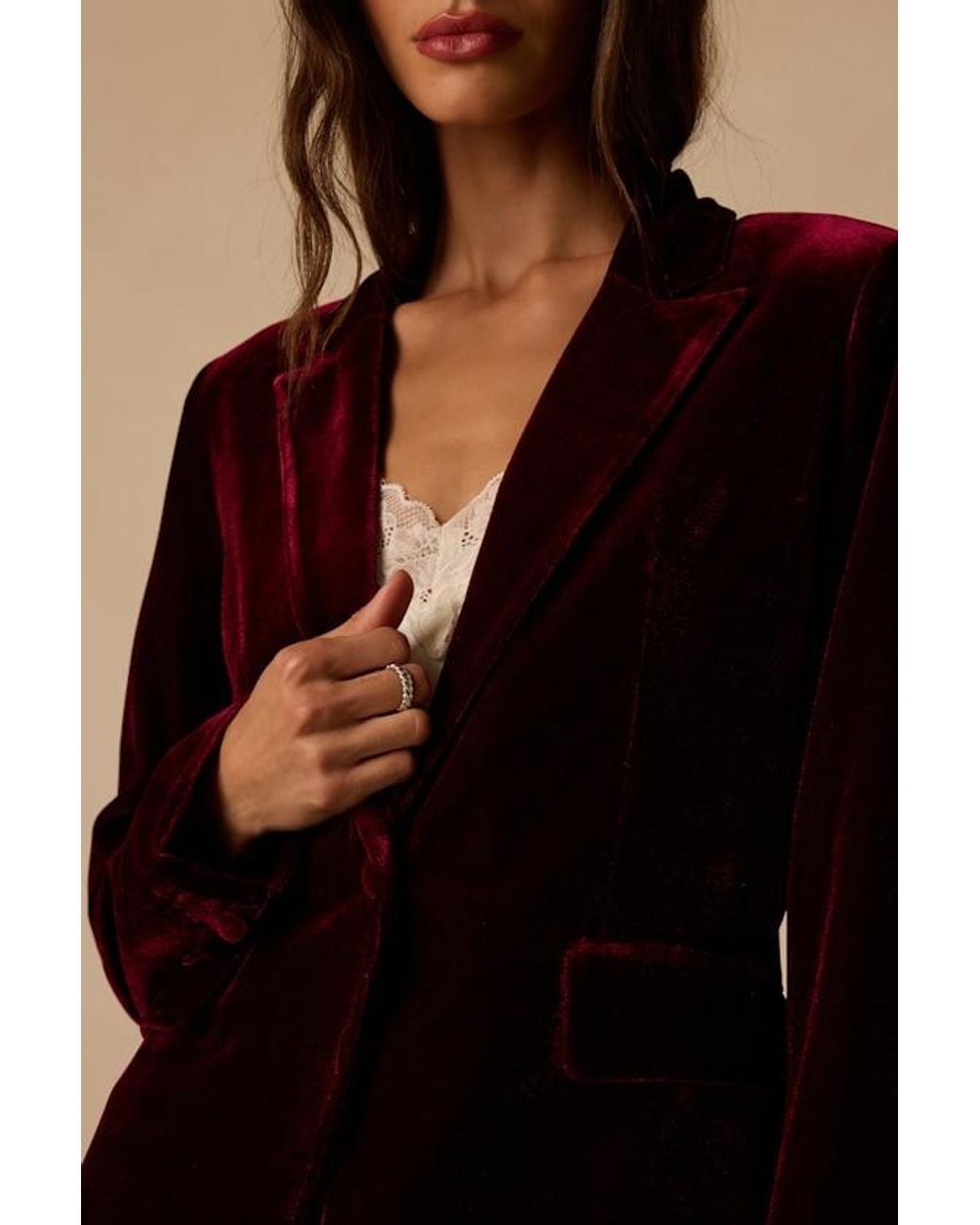 Lulus Black Cashton Velvet Blazer