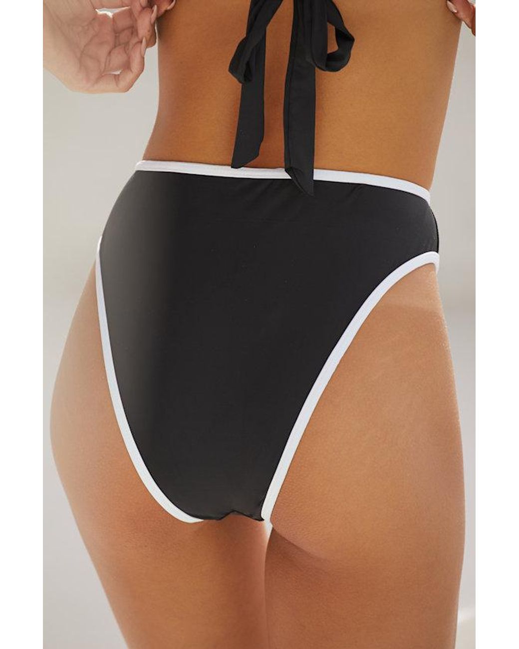 Lulus Multicolor Parker High-Waisted Bikini Bottoms