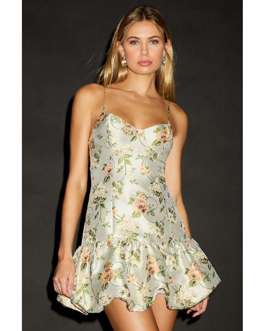 knee length dresses for ladies Onalaja Kimi Sequin Dress in Green