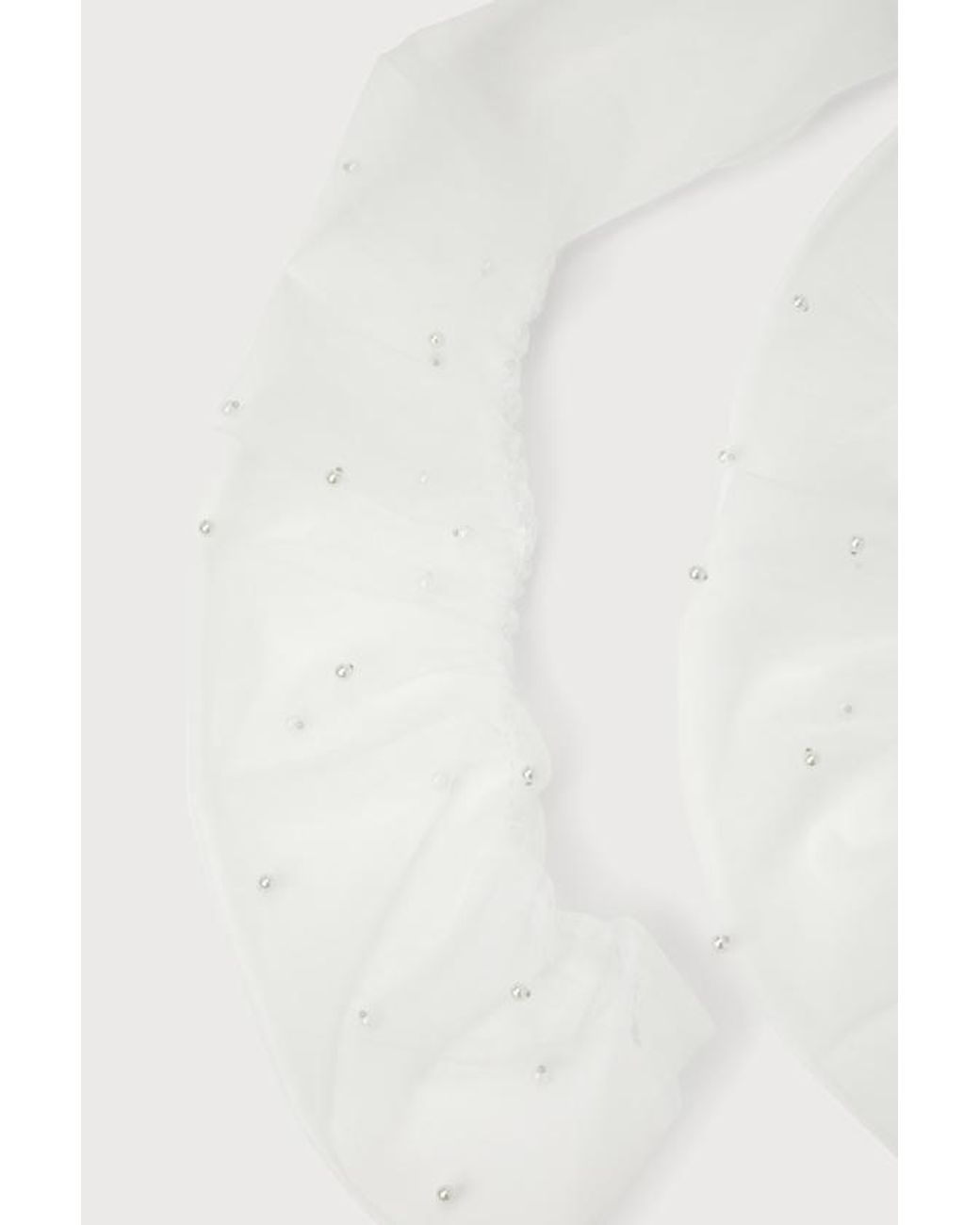 Lulus Natural Simple Poise Mesh Pearl Fingerless Gloves