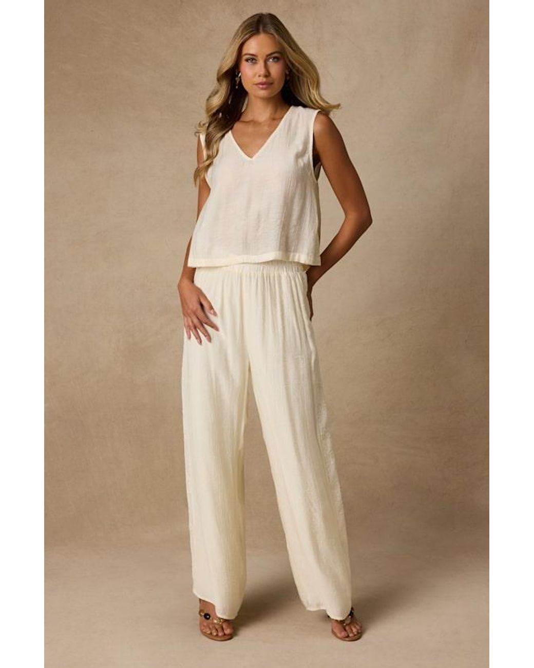 Lulus Natural June Cream Crochet Lace Tank Top