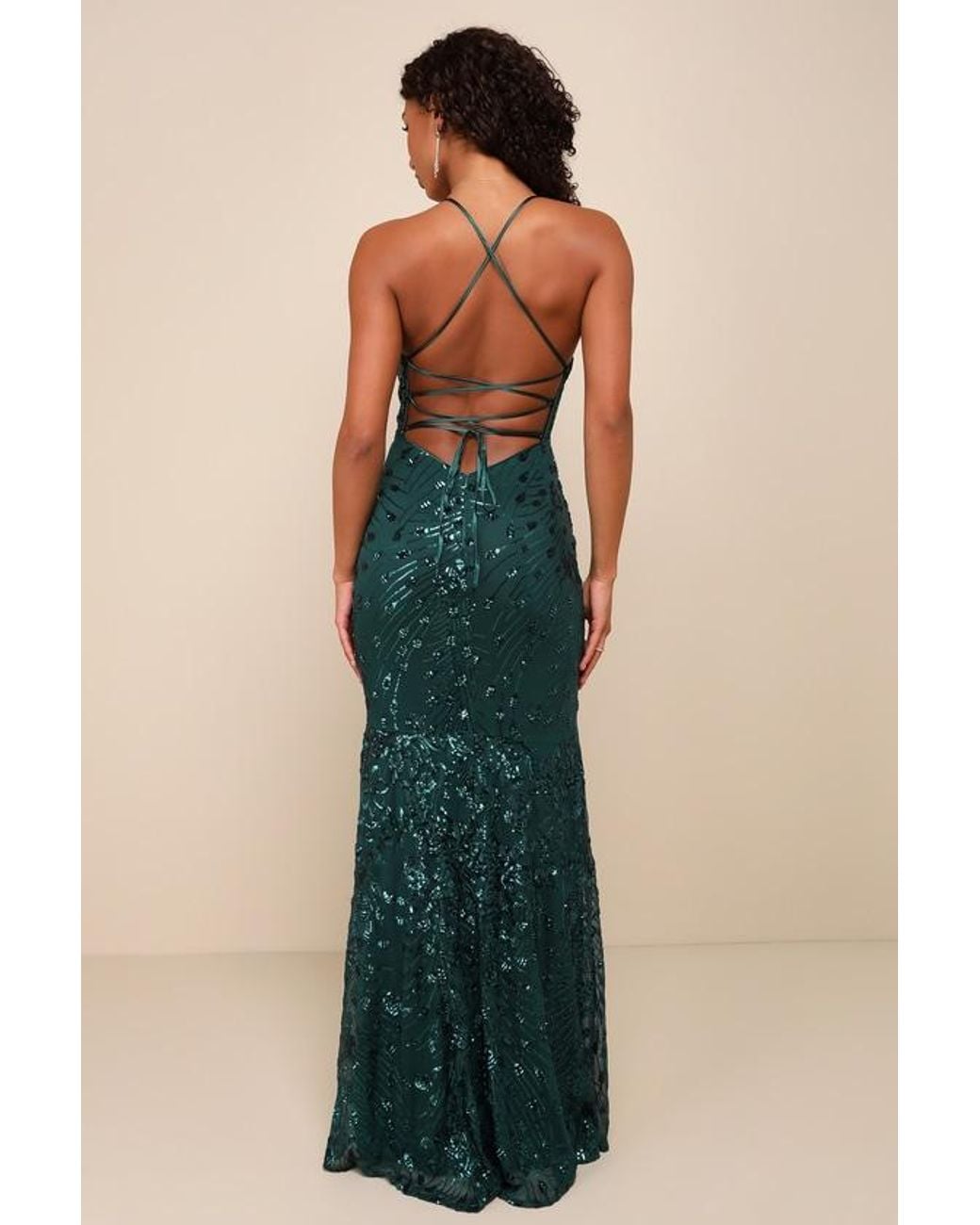 slim fit dress slacks Kate Puff Sleeve Lace Dress-Dark Green main image 0