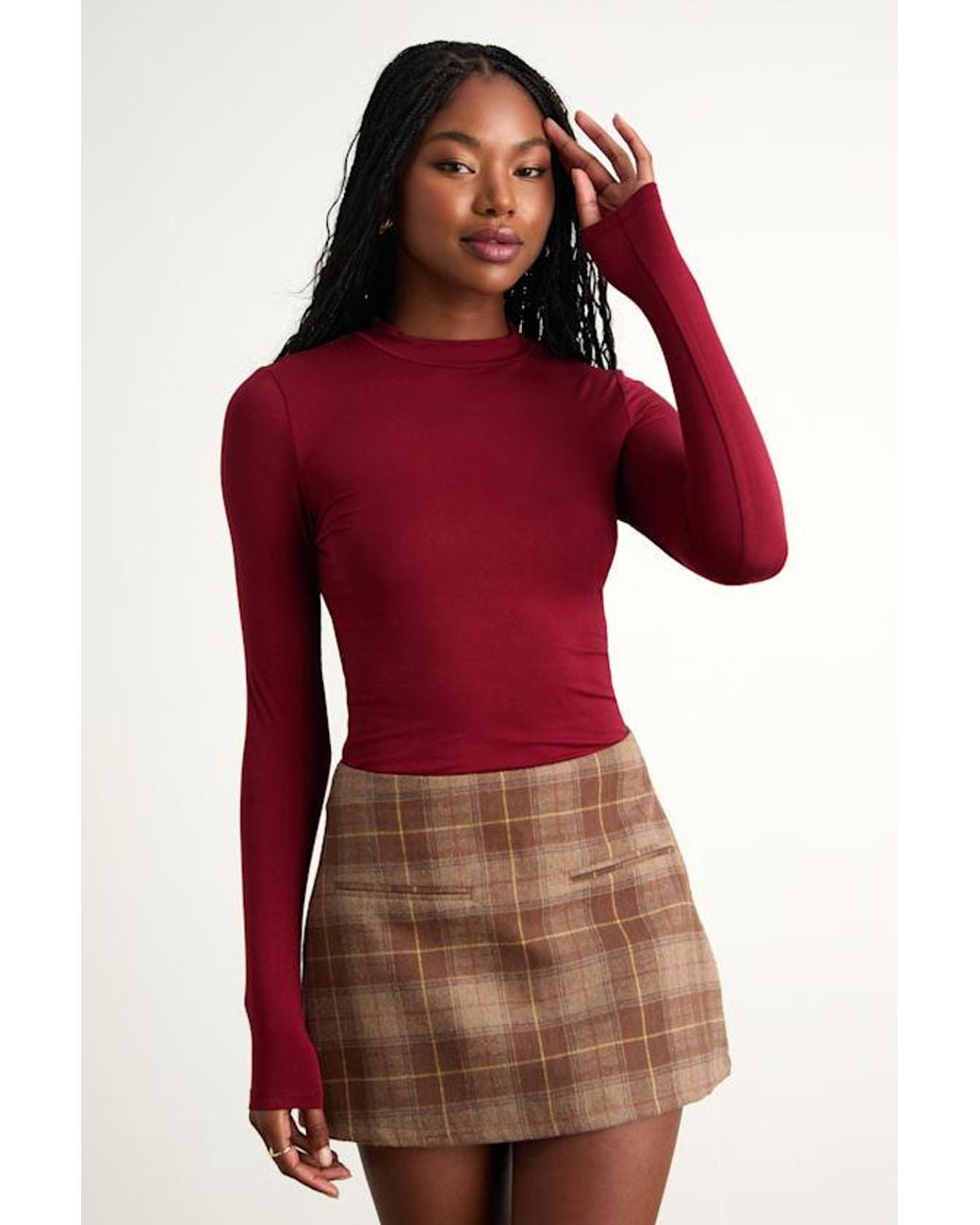 Lulus Red Anything Is Posh-Ible Top