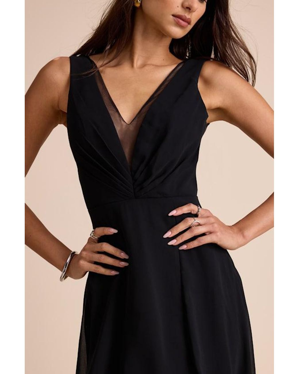 Lulus Black Simply Immaculate Backless Maxi Dress