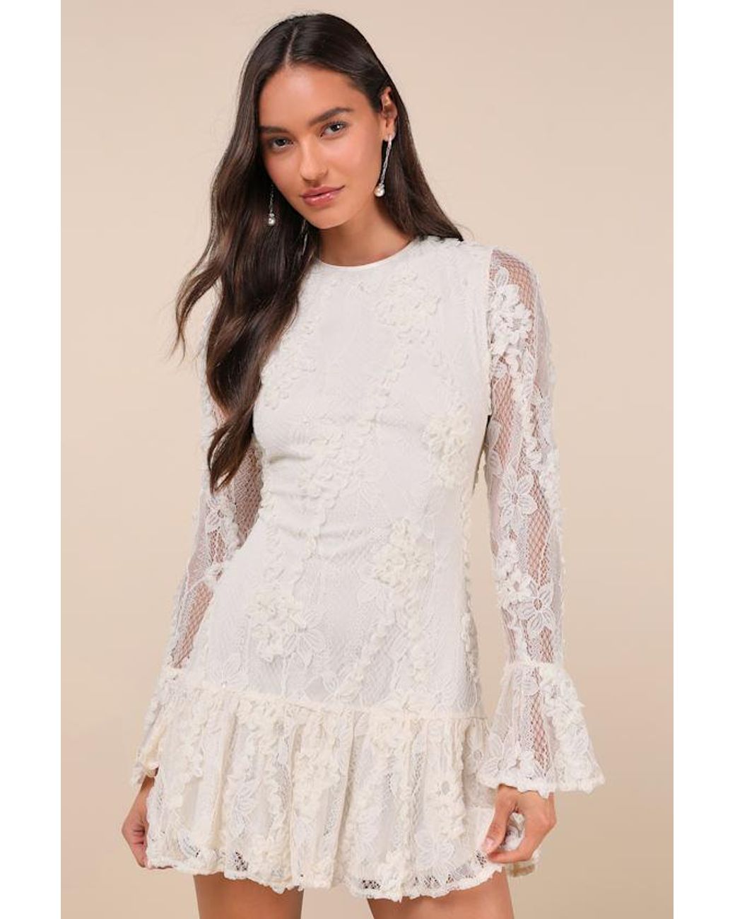 chinese dress ladies Lulus Romantic Embroidered Tulle Midi Dress White Lilac Pink Floral  East  Coast Bella Boutique