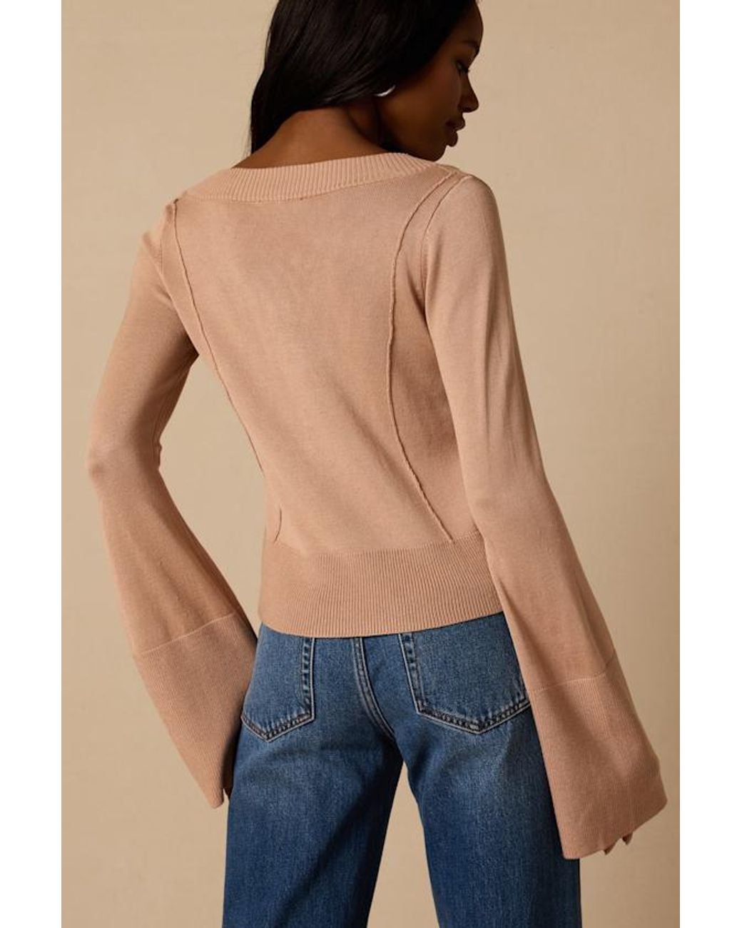 Lulus Natural Bastian Camel Button-Front Cardigan Sweater Top