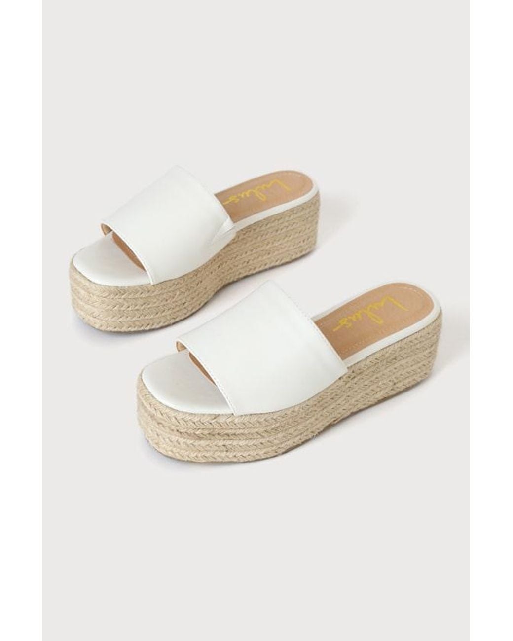 Lulus Natural O'Ahu 2 Espadrille Platforms