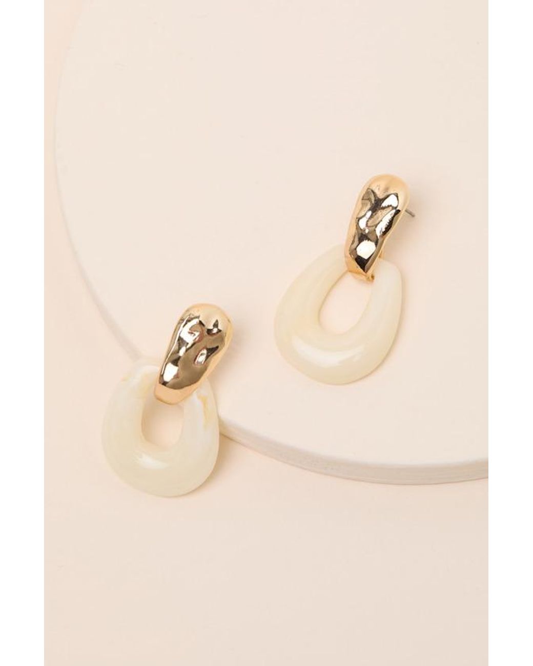 Lulus Brown Ruella Drop Earrings