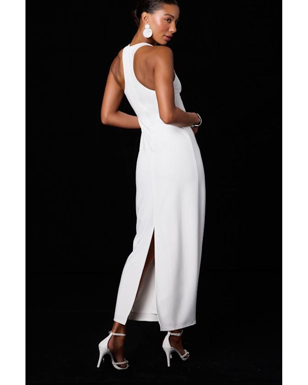 Lulus Black Jalini Jersey Knit Scoop Neck Maxi Dress
