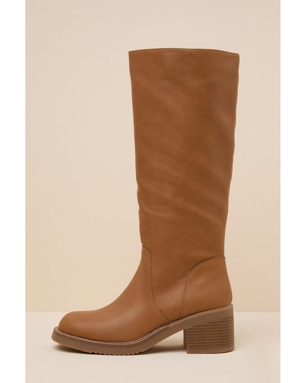 Madden Girl Momentoo Natural Paris Knee-High Boots