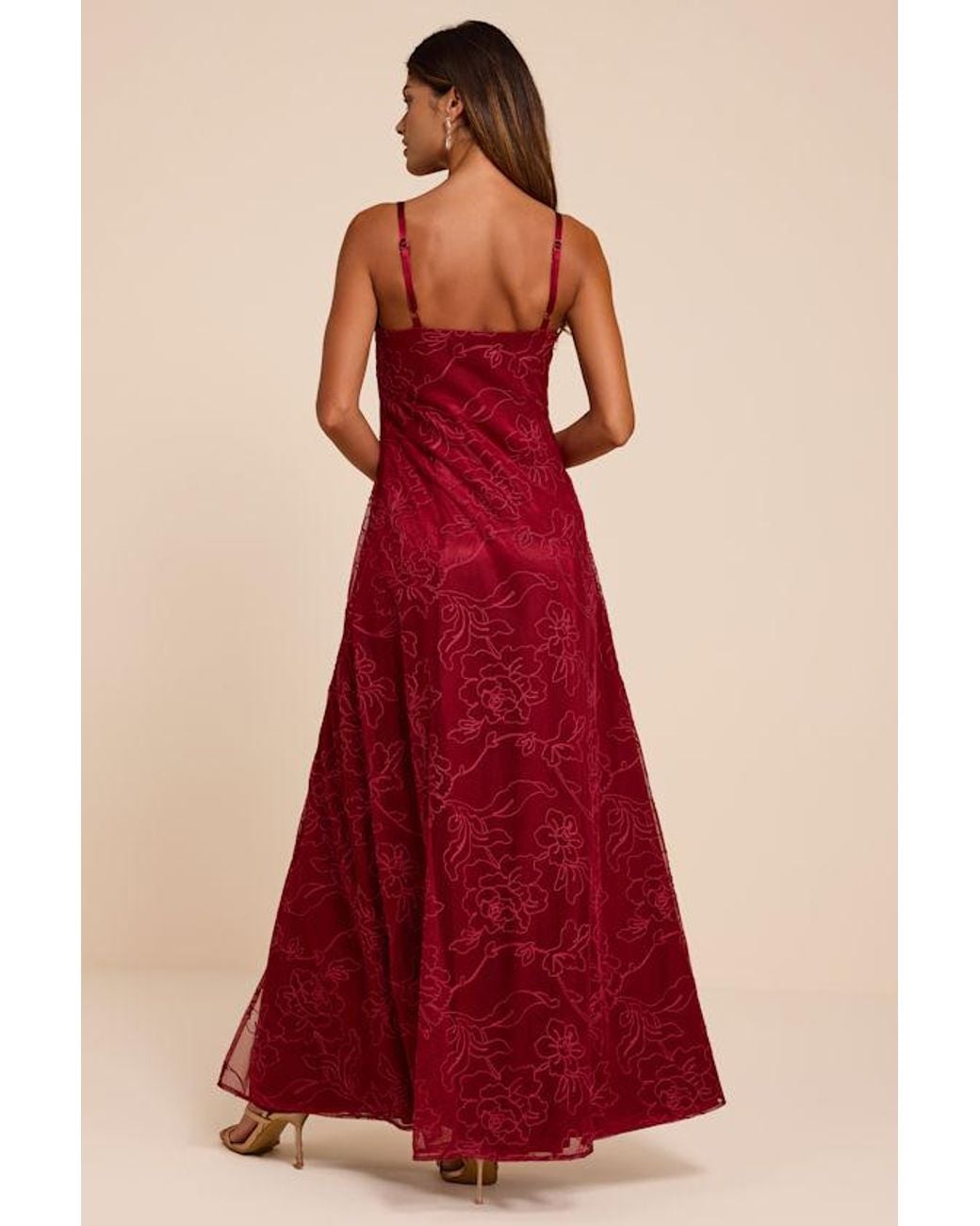 Lulus Mitzie Embroidered Maxi Dress