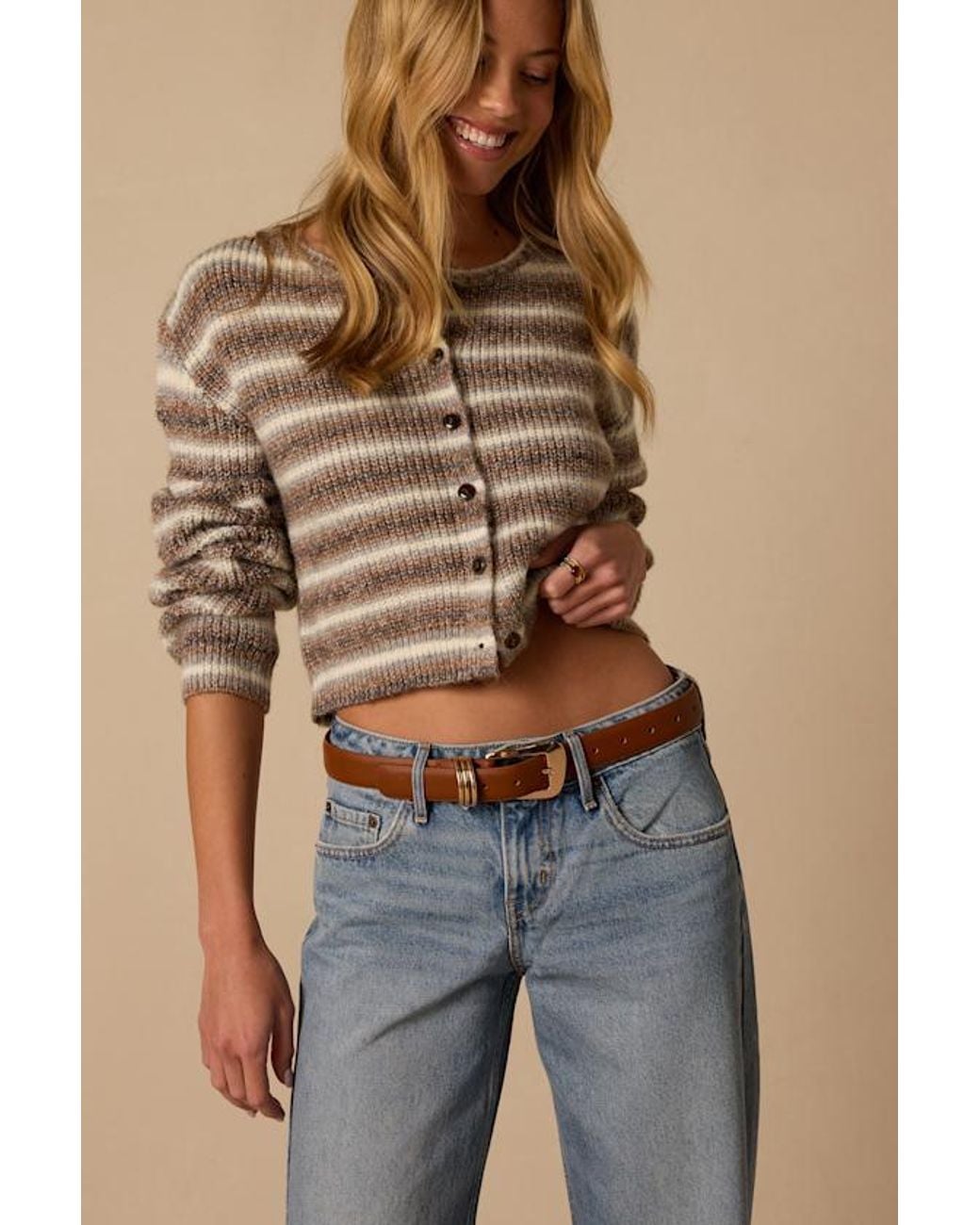Lulus Blue Rou And Statement Belt