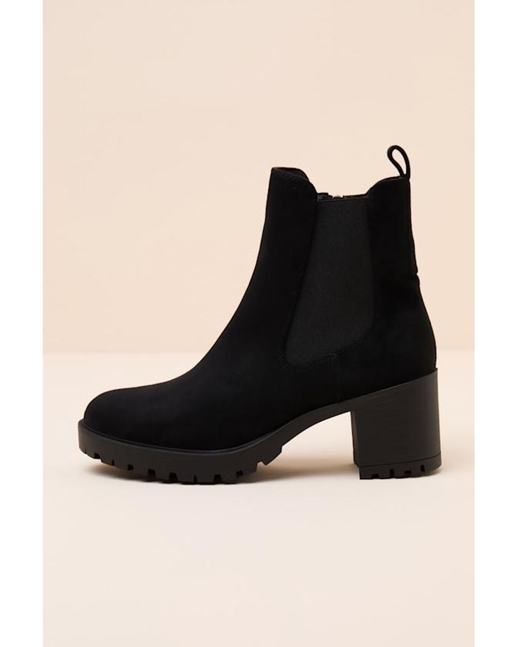 Lulus Black Amari Suede Ankle Boots