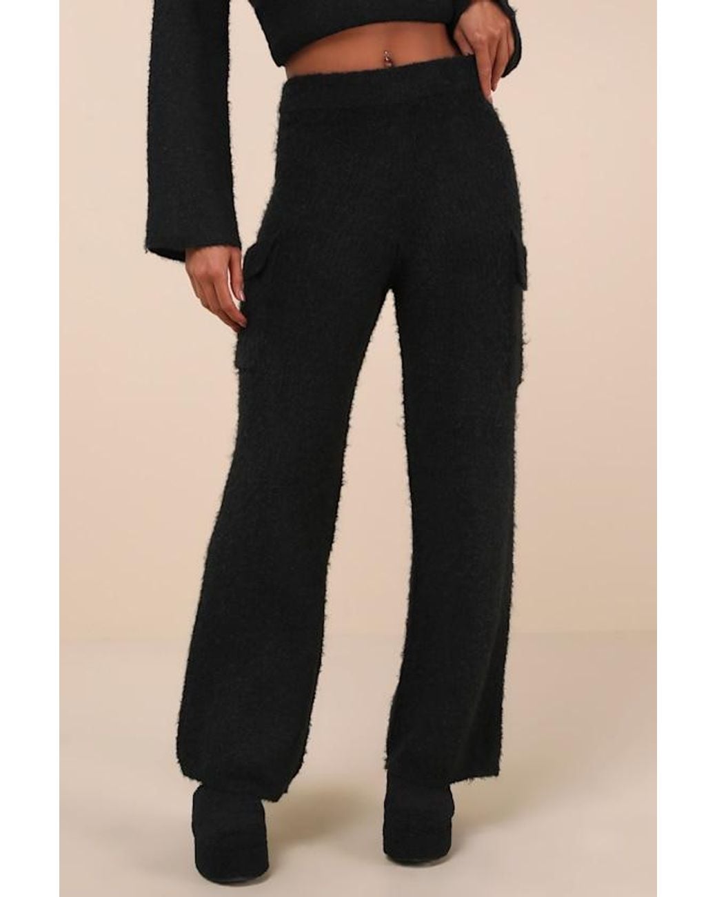Lulus Blue Signature Sunday Knit Sweater Pants