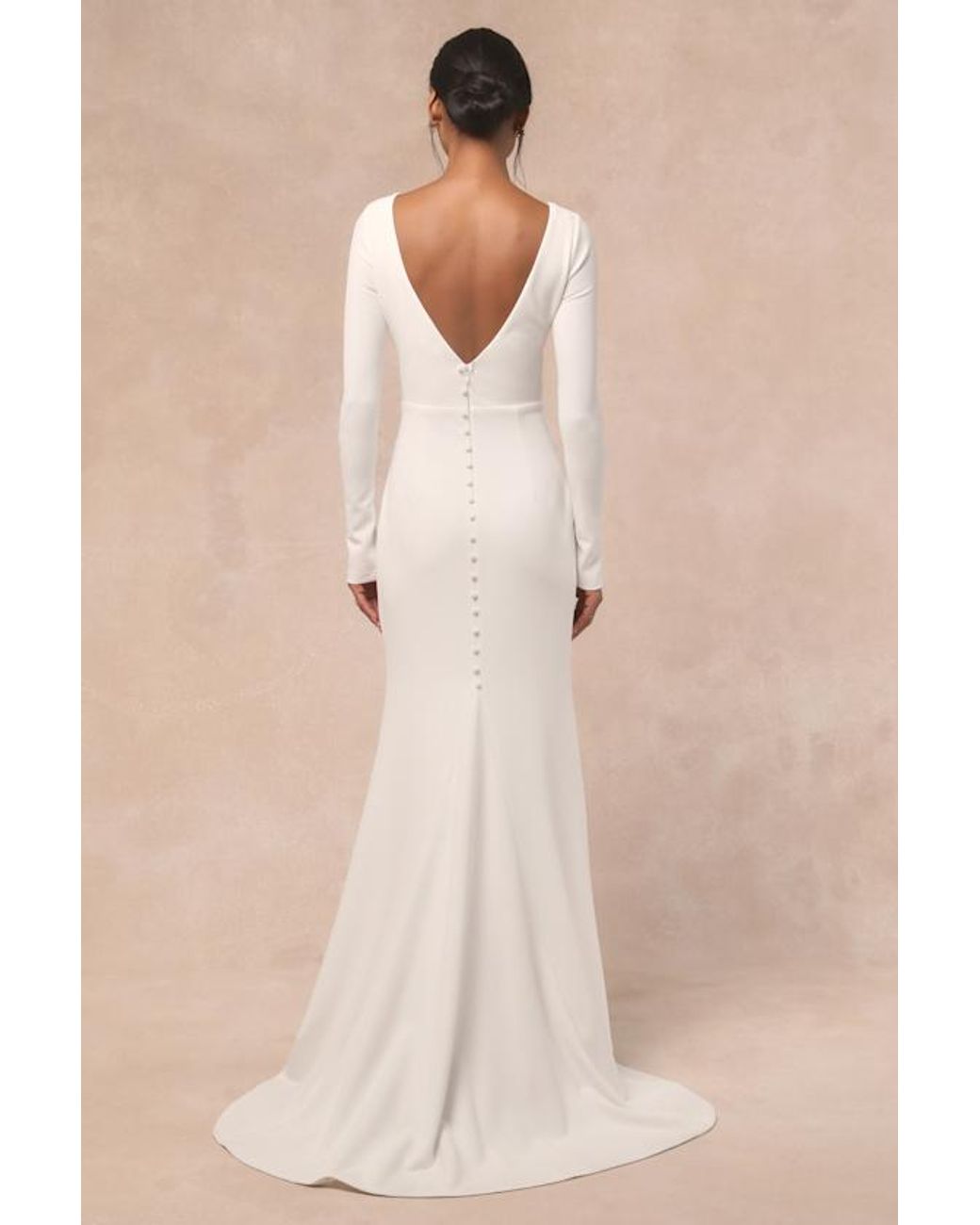 Lulus Natural Feeling Of Forever Long Sleeve Mermaid Maxi Dress