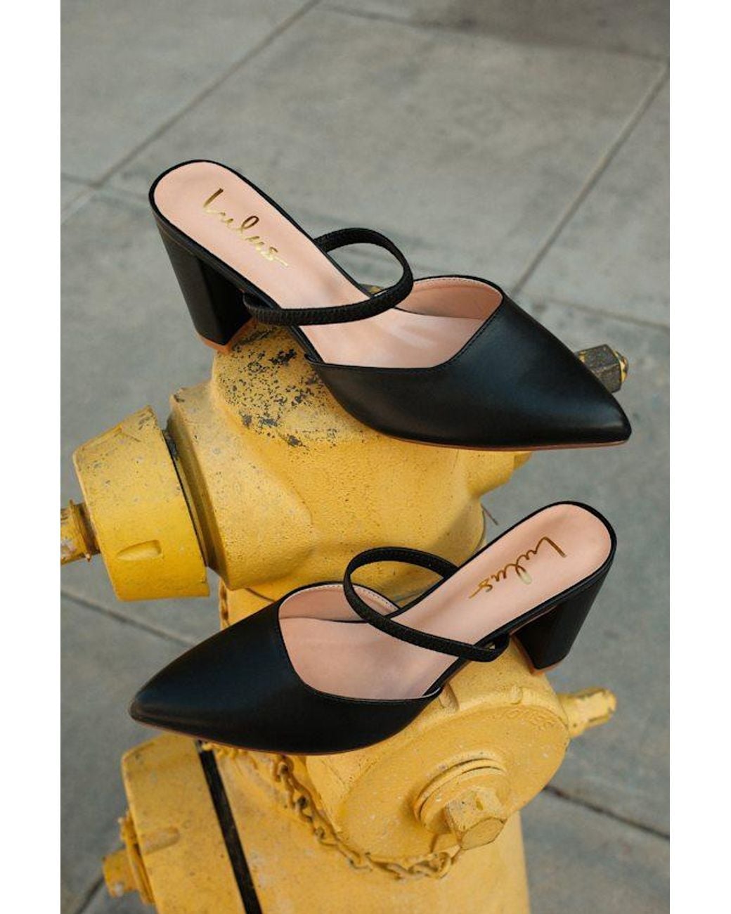 Lulus Black Maryna Pointed-Toe Mules