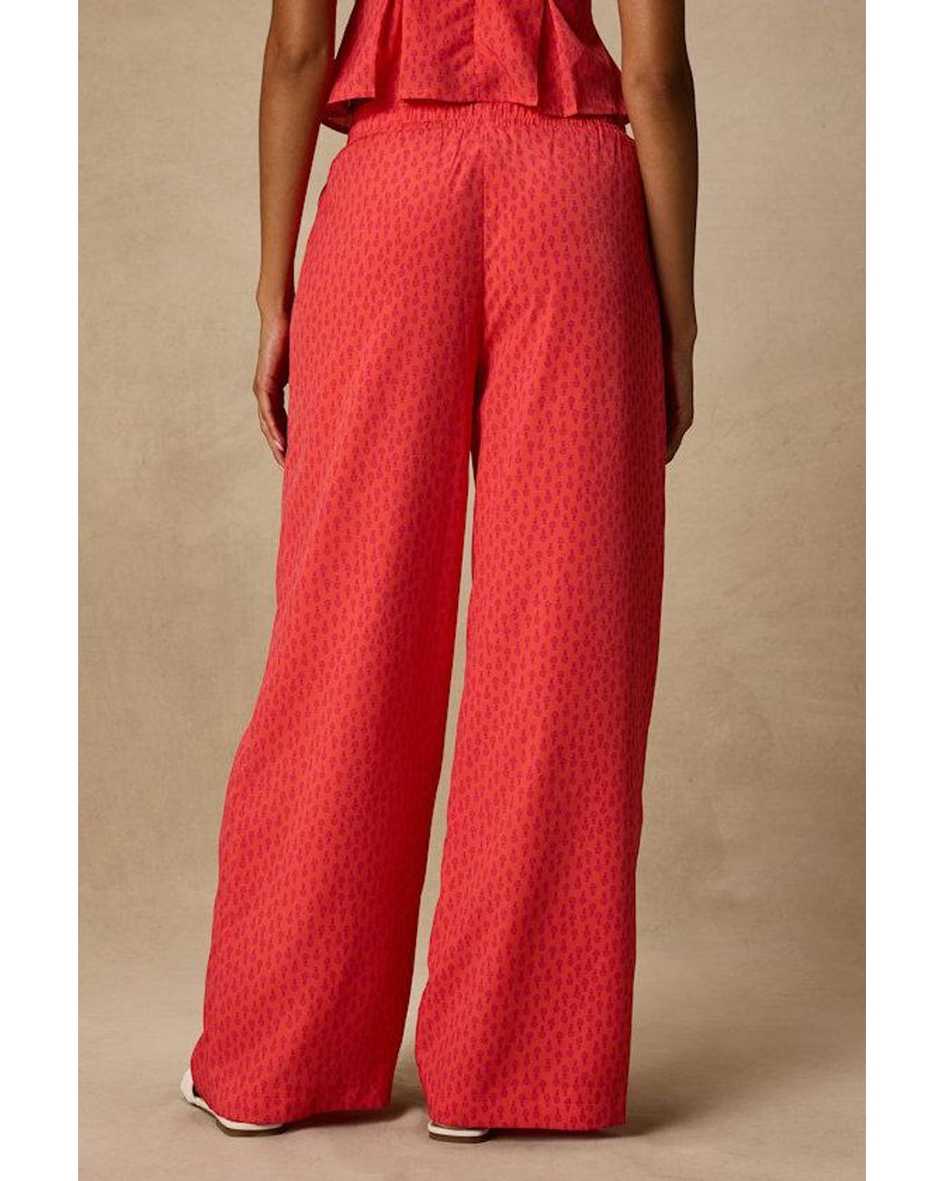 Lulus Red Marion Floral Wide-Leg Pants