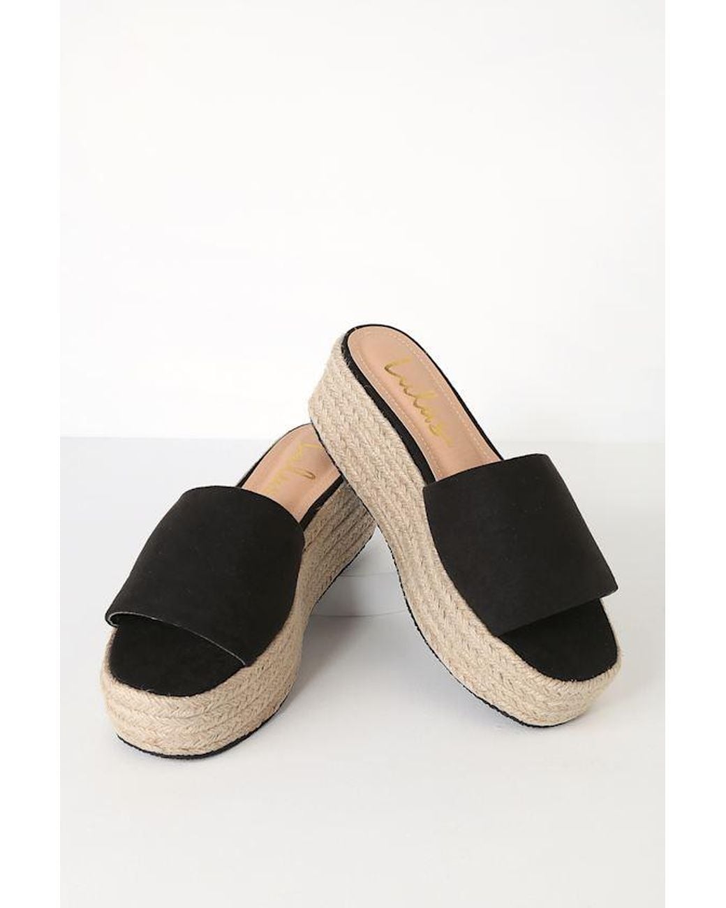 Lulus Blue O'Ahu 2 Suede Espadrille Platforms