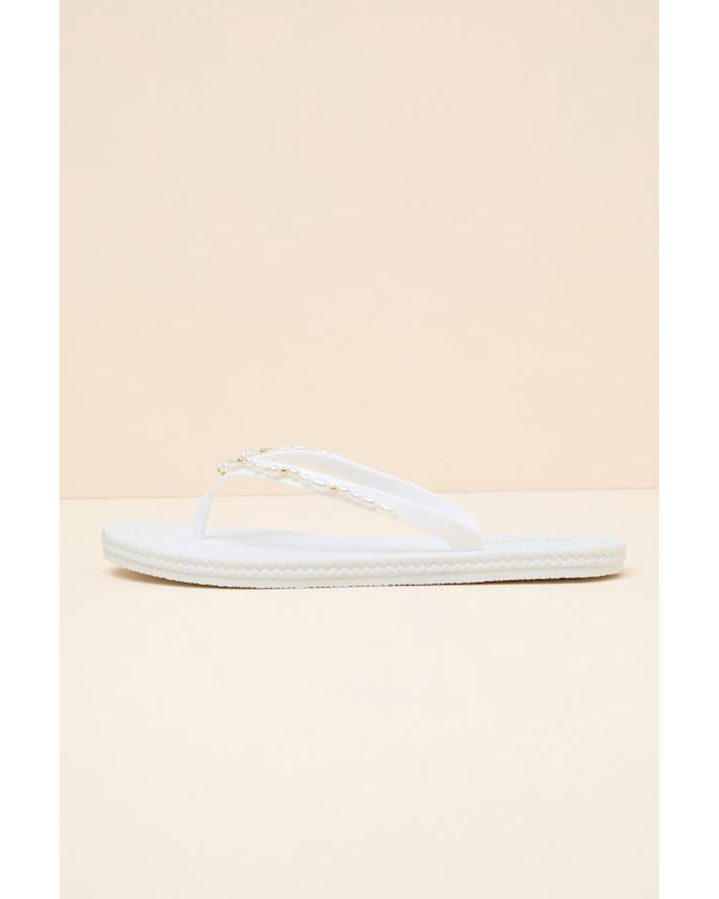 Lulus Brown Nina Pearl Flip Flops
