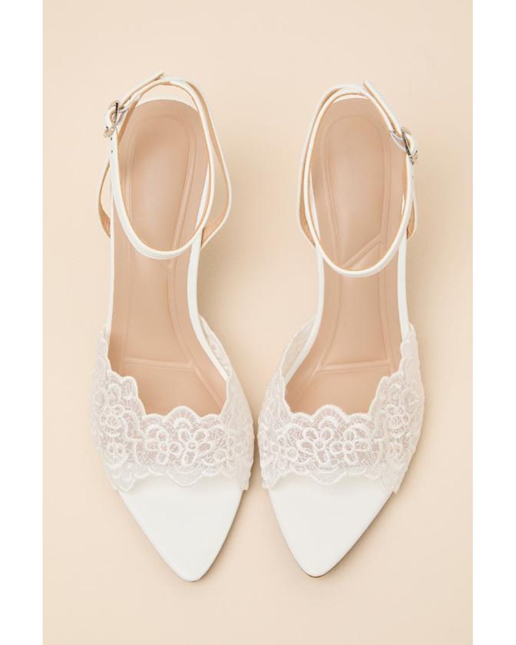 Lulus Natural Regatta Lace Ankle Strap High Heel Sandals