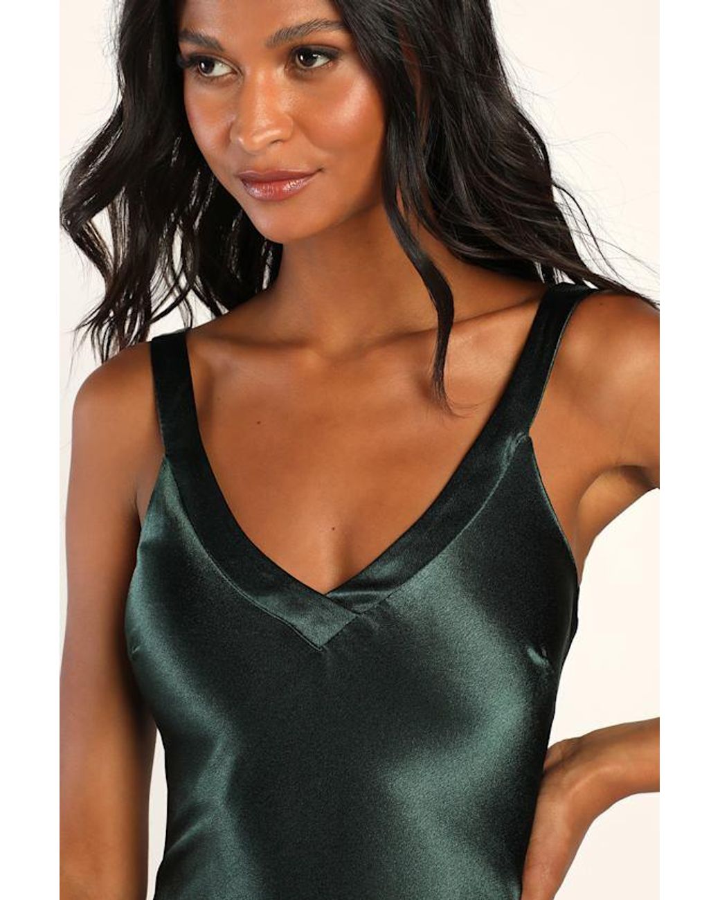 Lulus Perfectly Classy Satin Strappy Maxi Dress in Green | Lyst UK Lulus Perfectly Classy Satin Strappy Maxi Dress in Green | Lyst UK