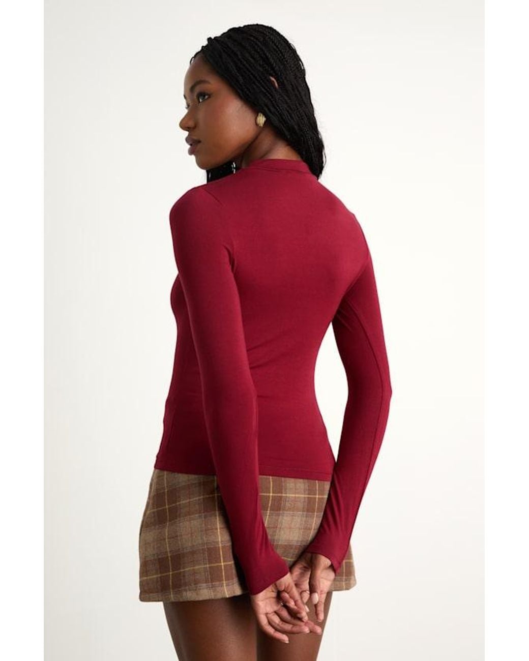 Lulus Red Anything Is Posh-Ible Top