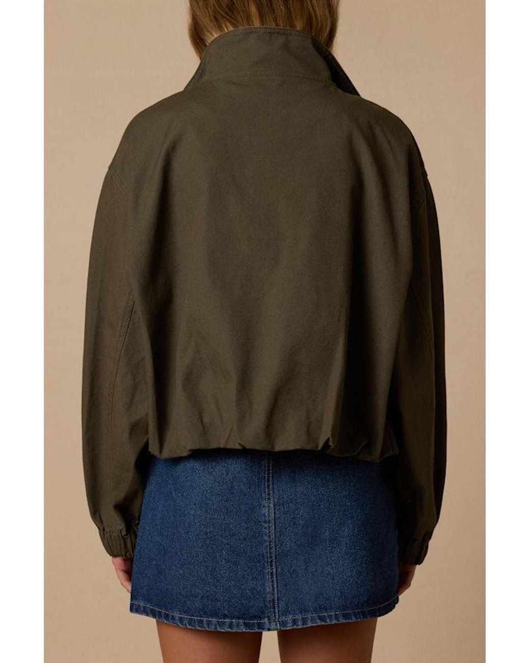 Lulus Green Malena Dark Zip-Up Jacket