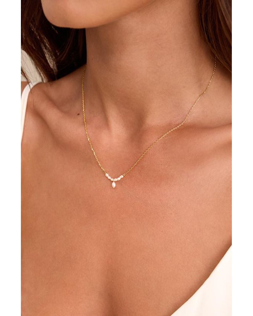 Lulus Natural Kyrie 14Kt Pearl Necklace