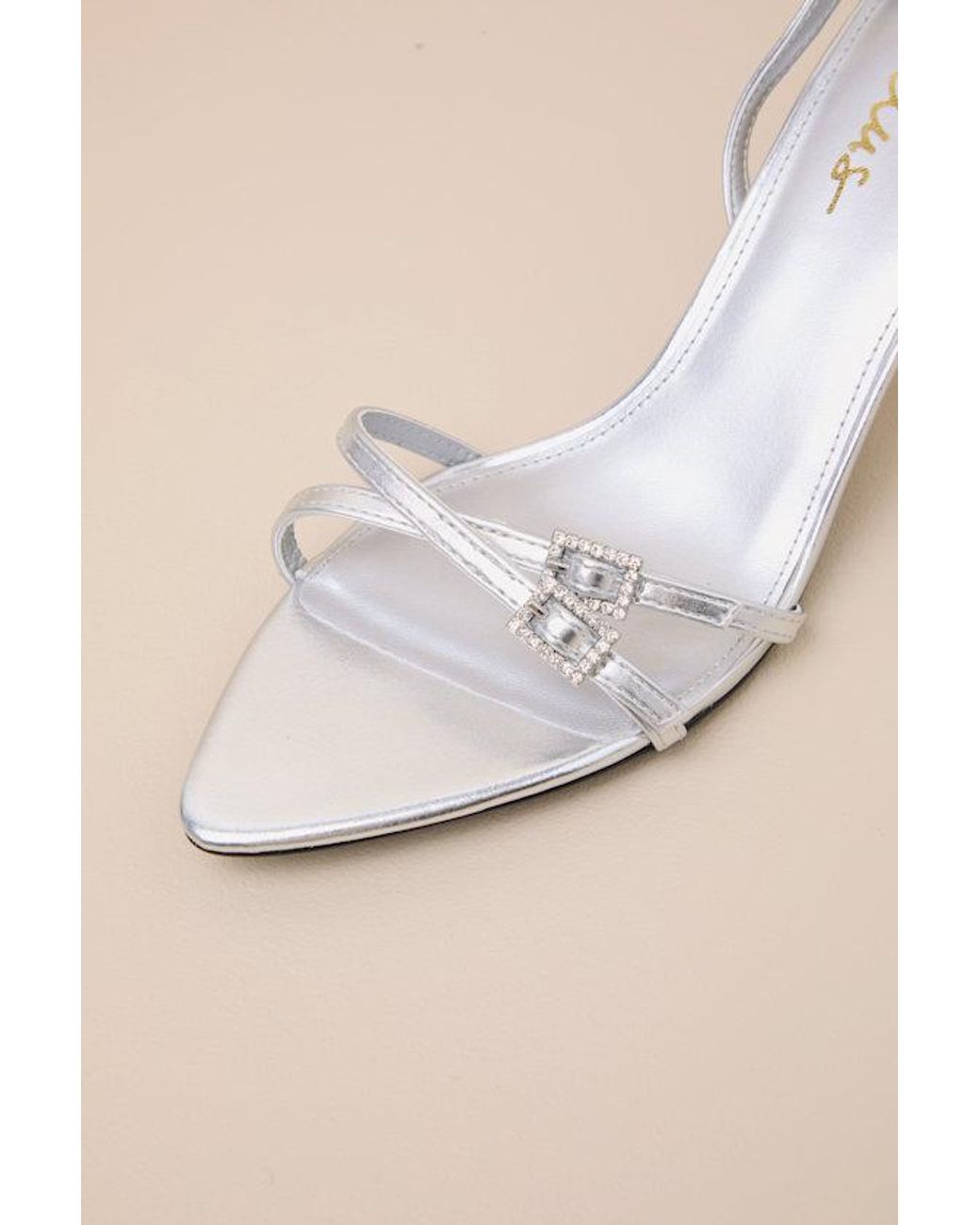 Lulus Natural Talitha Ankle Strap High Heel Sandals