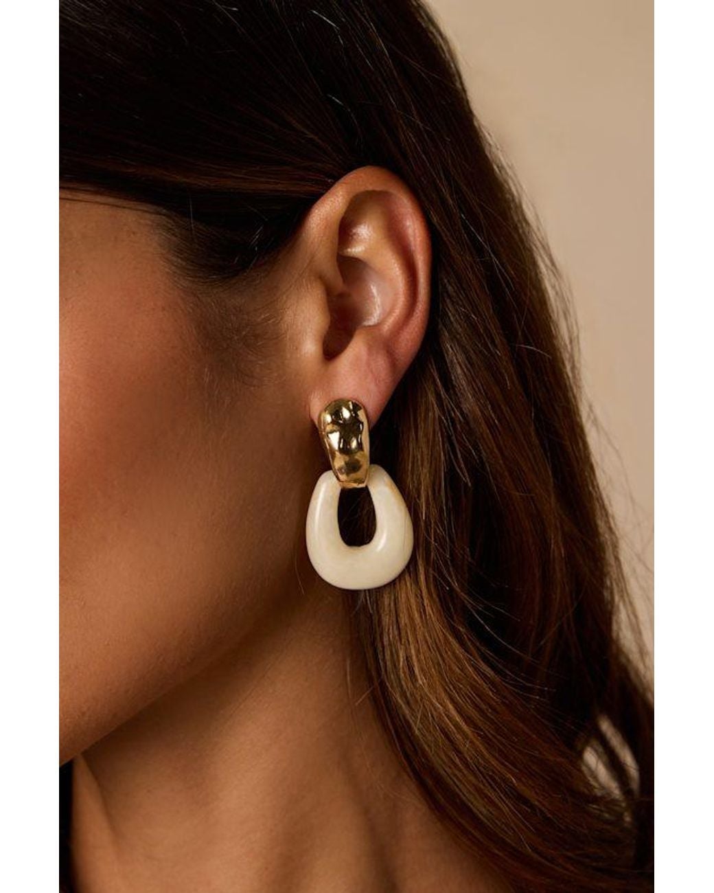 Lulus Brown Ruella Drop Earrings