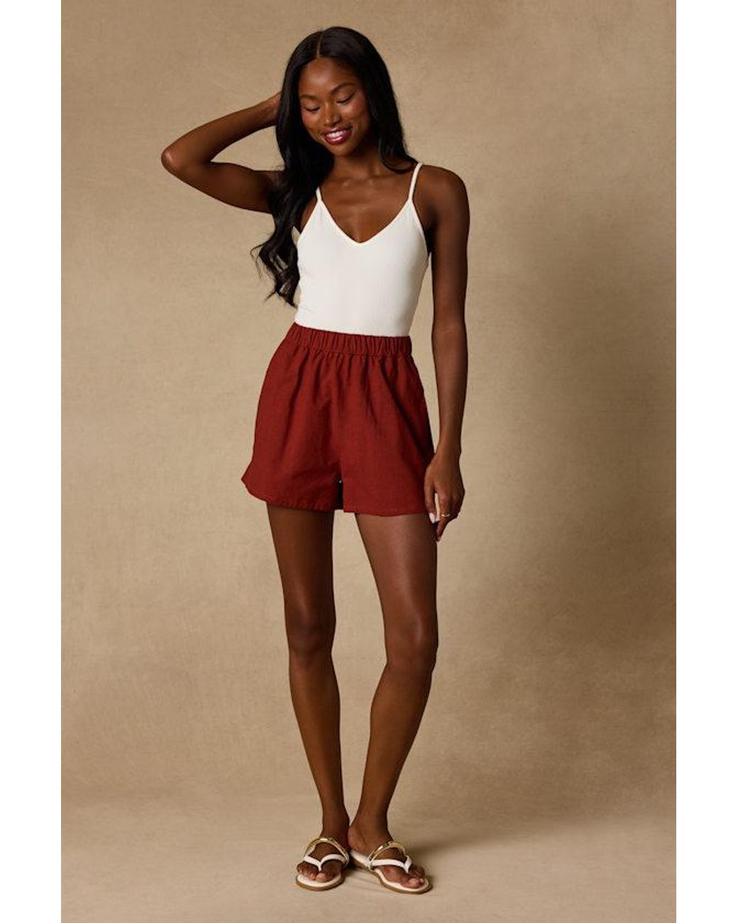 Lulus Brown Classic Beach Shorts
